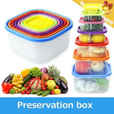 7 pcs food boxes multi colour